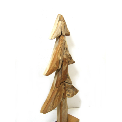 Choinka z drewna tekowego płaska 58cm